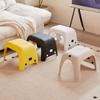 Cute Cat Stool Bathroom Shower Stool Anti Slip Short Chair Living Room Shoe Changing Chair Household Space Saving Furniture