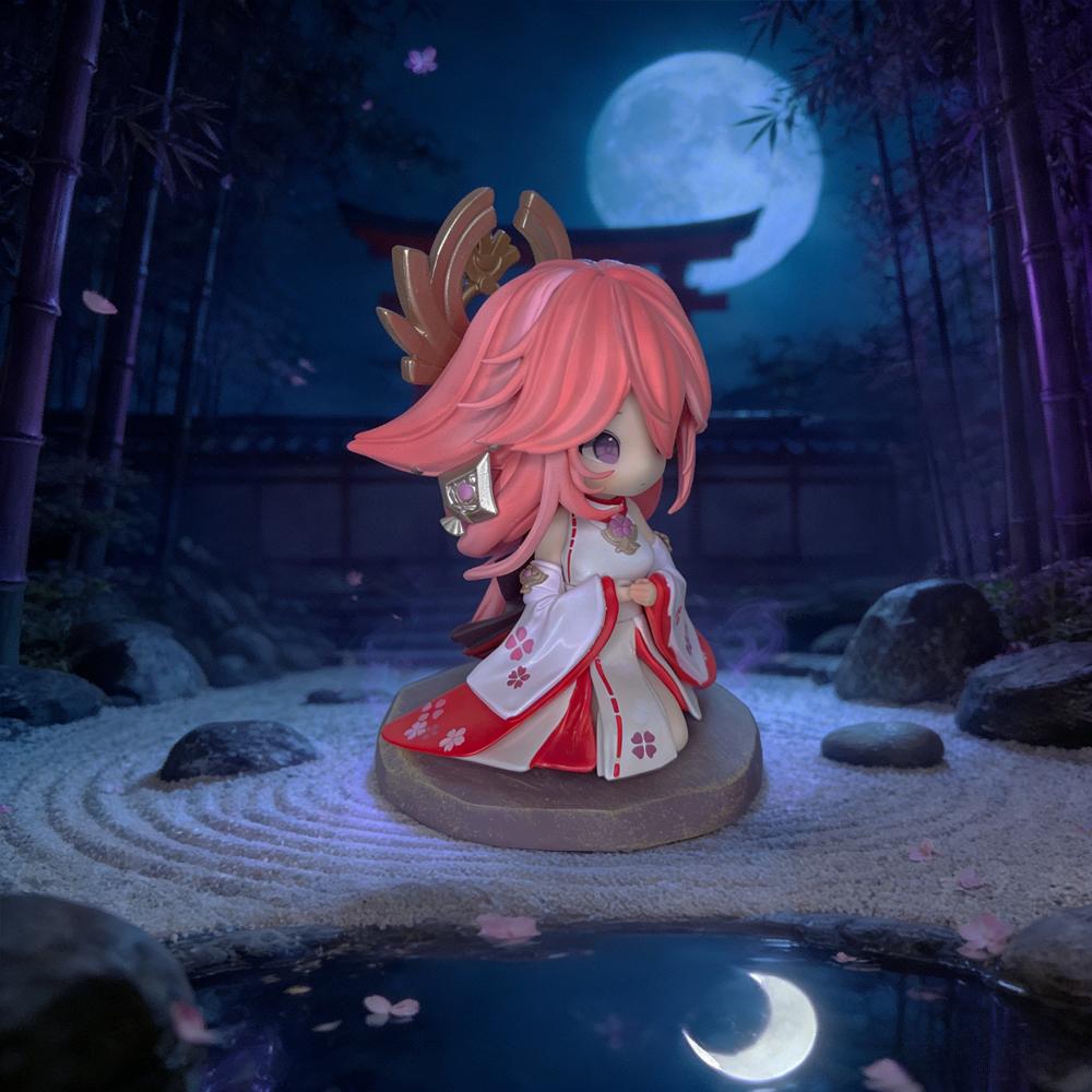 1pc Pink Fox Anime Figure, Cute Home  Office Decor Display, Perfect Gift for Valentine‘s  Easter.