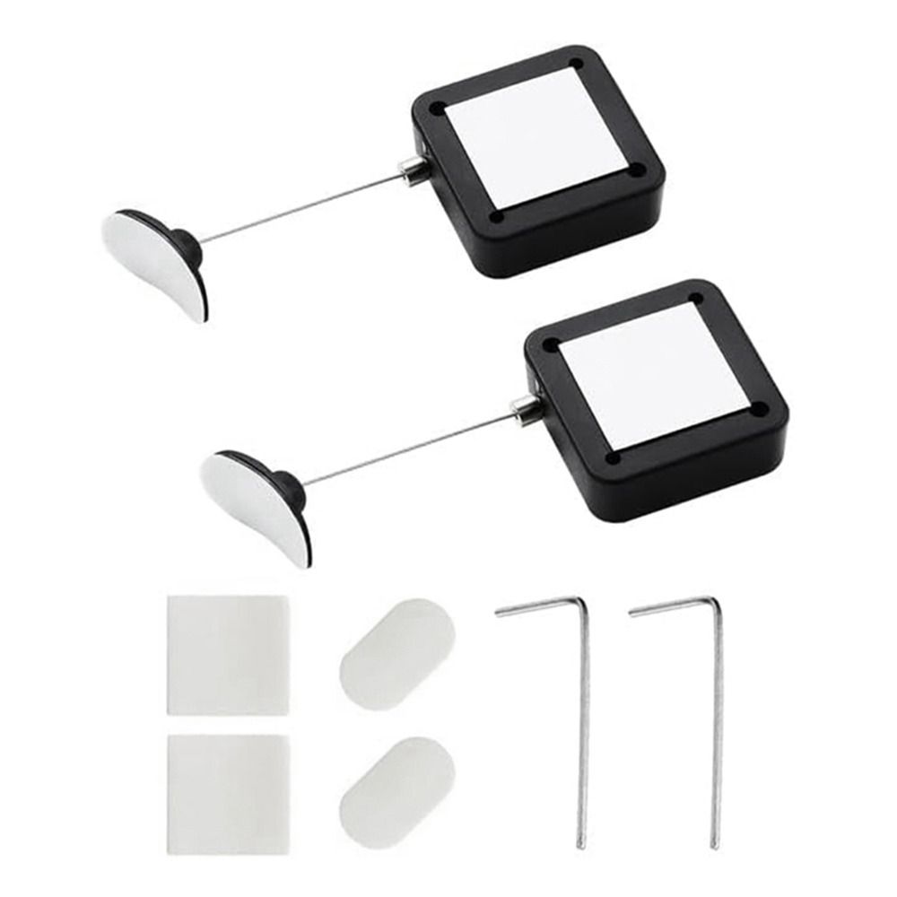 1/2Pcs 2M/6.6Ft Extendable Retractable Security Cable Lock Home Office Showroom