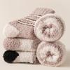 Comfortable Original Soft Thick Coral Fleece Socks Cotton Hosiery Middle Tube Socks Man Socks