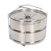 Parní hrnec z nerezové oceli 304 2patrový stohovatelný parní hrnec nádobí s poklicí pro vaření v kuchyni