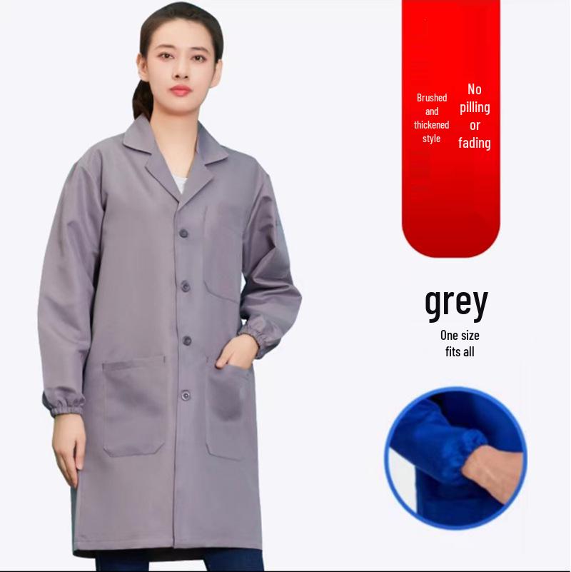 Unisex Dustproof Mechanic's Long Sleeve Work Coat - Wear & Dirt Resistant for Labor Protection