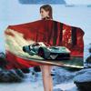 Sports Car Racing Car Bath Towel Microfiber Soft Water Absorbing Breathable For Girl Kids Decorative Cartoon Beach Towel
