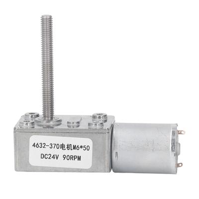 Motore CC a vite senza fine autobloccante ad alta precisione con riduttore di velocità DC24V M6x50mm 90RPM No