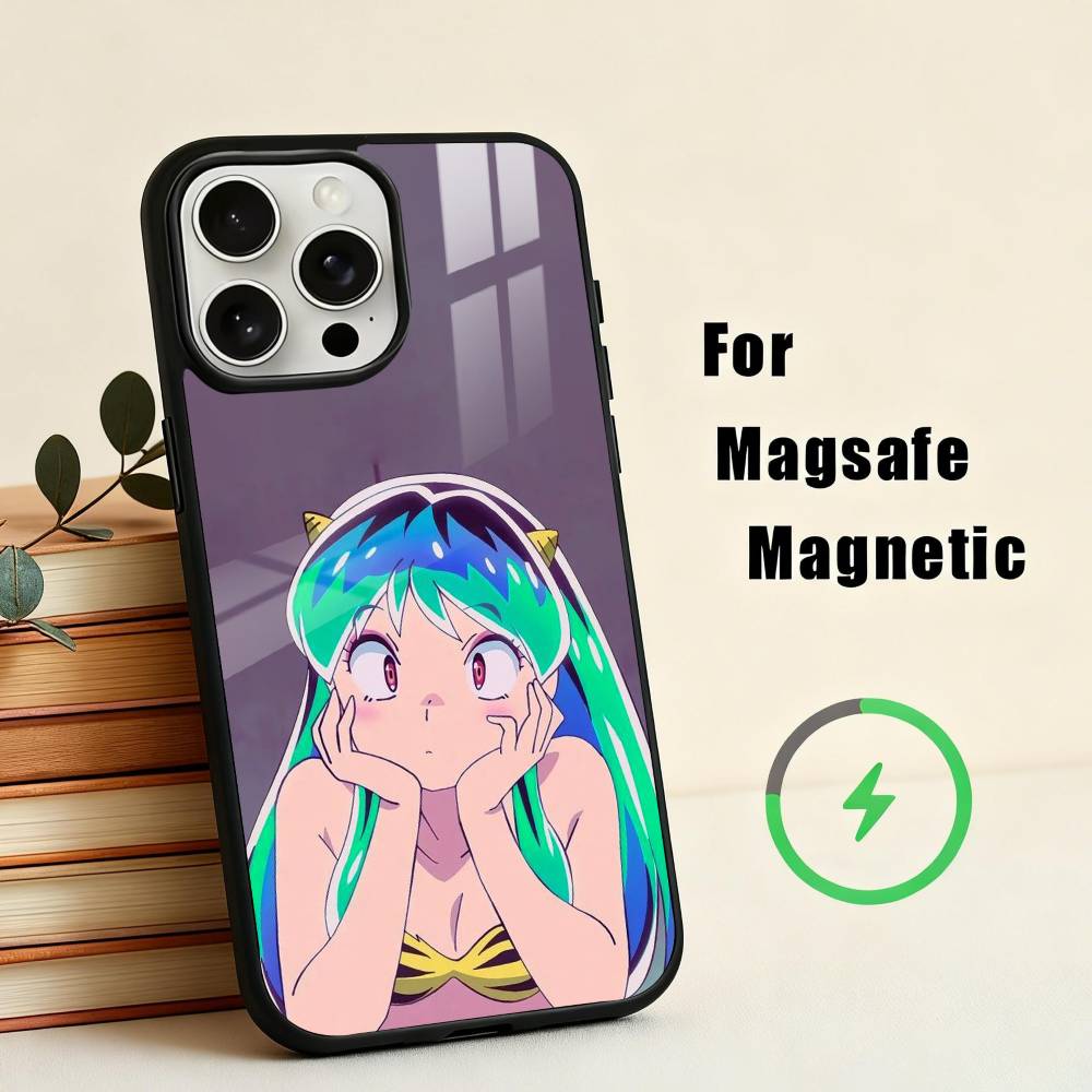 U-Urusei Yatsura L-Lum Mobile Phone Case For iPhone 17,16,15,14,13,12,Plus,Pro,Max for Magsafe Magnetic Wireless Charging