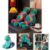 Cute Color-changing Chameleon Plush Toy Long-haired Stuffed Lizard Doll Wholesale Gift Decoration