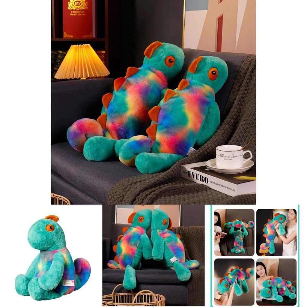 Cute Color-changing Chameleon Plush Toy Long-haired Stuffed Lizard Doll Wholesale Gift Decoration