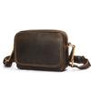 Fashionable Men's Single-shoulder Bag, Small Square Bag, Genuine Leather Texture Crossbody Bag