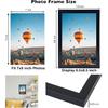 7x9 Picture Frame Black for Wall Hanging or Tabletop- Wall Mounting Horizontally or Vertically, 7 x 9 Wall Gallery Poster Photo Frame for 7 by 9