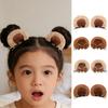 Artificial Bear Ear Hair Clip Hairpin with Bows Animal Ear Barrette Costume for Halloween and Cosplay