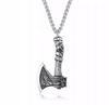 Viking Axe Necklace Lumberjack Wolf Axe 123