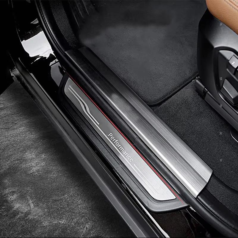 Für BMW X5 X6 E84 E90 F15 F16 F20 F30 G05 F34 F25 Autozubehör Einstiegsleisten-Schutzleisten-Edelstahlaufkleber