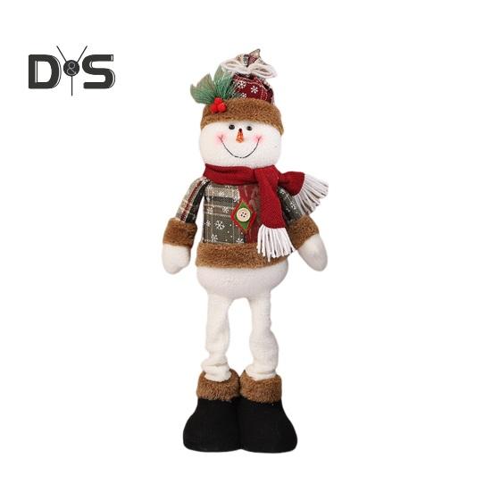 

Рождественская кукла, выдвижная, стоящая, снеговик, Санта, олени, украшения ручной работы, праздничный домашний декор для украшения комнаты с елкой B