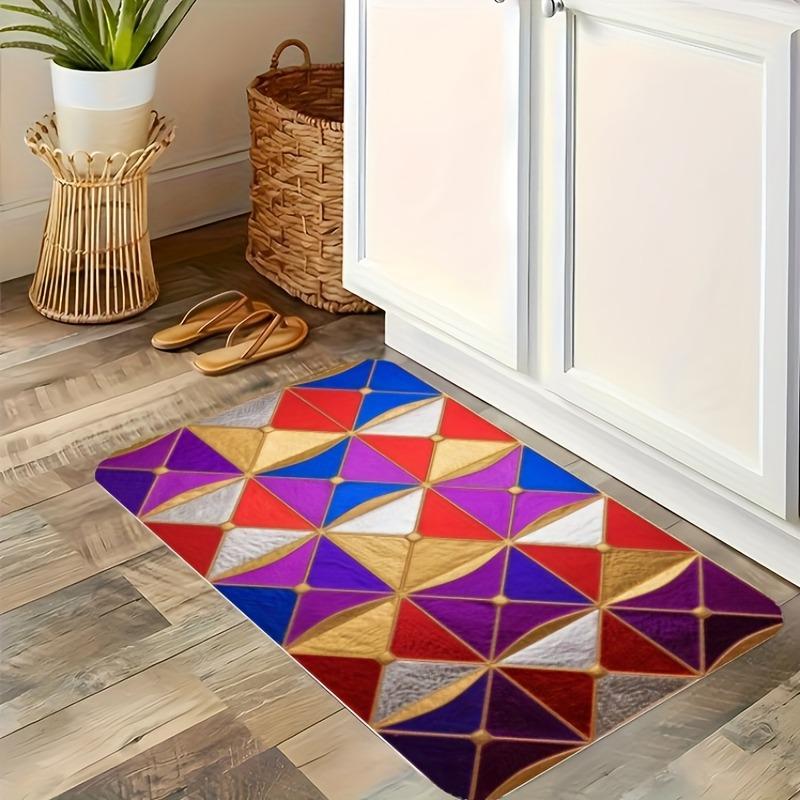 1PC Tranquil Waters Kitchen Rug Non-Slip Door Mat Pop design Bathroom Rug Bath Mat Carpet for Home Sink Laundry ecoreeree
