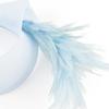 Elegant Feather Hairband with Tulle Bows Old Style Mesh Headband for Women Girls Wedding Party Photo Shoot Accessories
