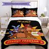 3pcs Custom Name Five Nights At Freddy's Bedding Set Duvet Cover Closure Includes 1 Duvet Cover & 2 Pillowcases, Soft and Comfortable for All Seasons.