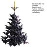 Bat Swarm Tree Ornament Black Bat Stack Hanging Decoration Gothic 2D Flat Acrylic Flying Bat Pendant for Yard Porch Halloween Home Decor