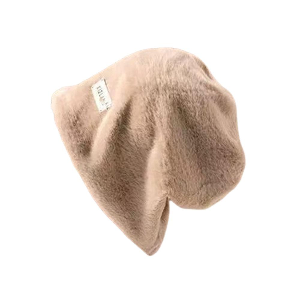 

Warm Stack Cap Solid Pullover Cap Fashion Beanie Hat Autumn Winter хаки