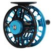 56 Fly Fishing Reel Aluminum Alloy Light Fishing Reel Waterproof with Release Button Fly Reel Blue