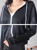 Azulte Tracksuit Long Sleeves and Cropped Zippered and Long Plus Size Size 203 Black Women's Set, Pants, Jacket, Hoodie, Sweatshirt, Pants, Length,