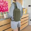 Large Capacity Nylon Shoulder Bag Solid Color Outdoor Chest Bag Sports Crossbody Bag  Female