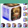 Squid Game Led Alarm Clock Multifunction 7 Color Change Digital Luminous Gift