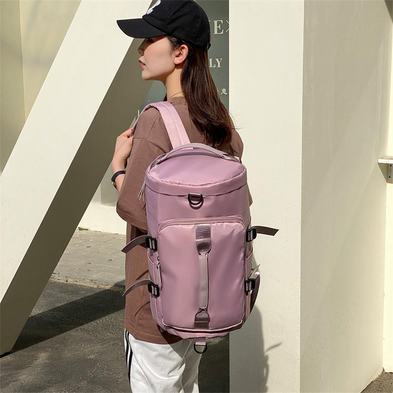 Multi-function Double Shoulder Travel Bag Dry and Wet Separation Swimming Fitness Bag with Shoe Compartment Yoga Bag