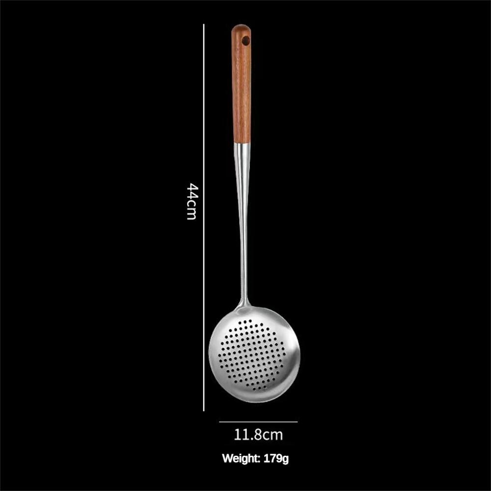 Colander Durable Not Easy To Rust Stainless Steel Primary Color Bull Polishing Cooking Utensils Stainless Steel Spoon Spoon