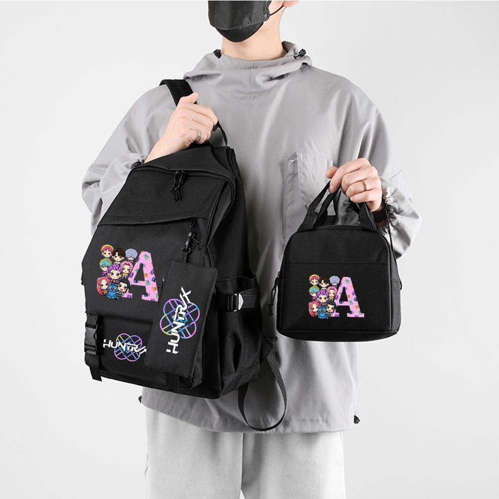 3Pcs/set 26 English Letter English Letter A-Z Printed Backpack for Teenger Children Student Schoolbag Girl Gift Women Travel Bag Mochila