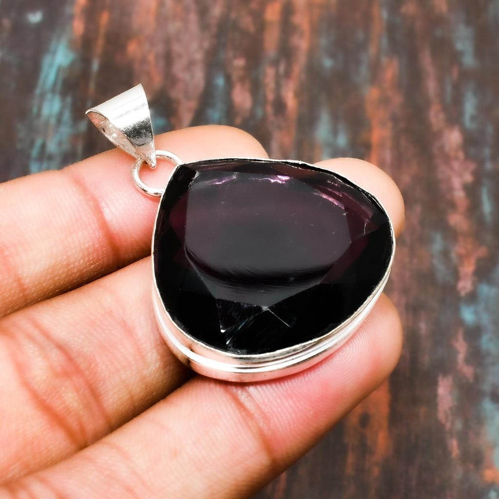 Amethyst Gemstone Solid 925 Sterling Silver Handmade Amazing Jewelry Pendant