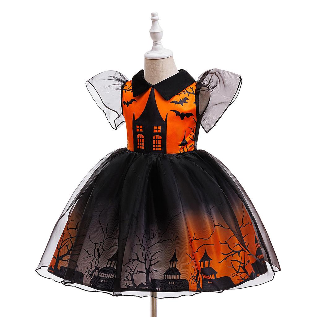 Halloween Castle Gown Witch Cosplay Costume