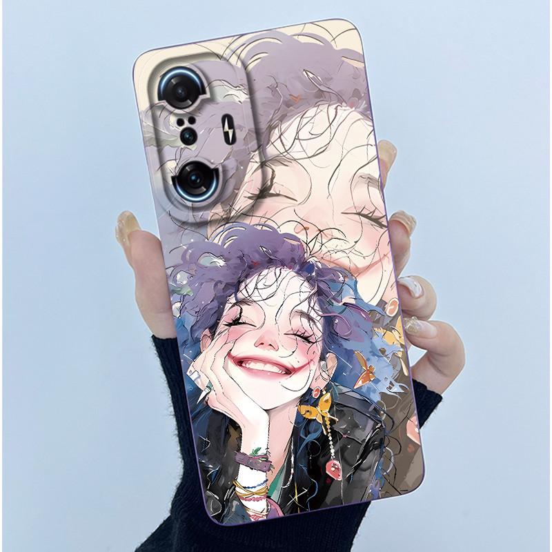 For Poco F3 F4 GT Redmi K40 K50 Gaming Case Simplicity Soft Liquid Silicone Phone Housing F4GT F3GT Camera Protection Back Cover