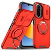 Magnetic Metal Ring Stand Armor Case For Xiaomi Redmi A7 Pro 4G Slide Push Window Lens Protection TPU Plastic Phone Cover Shell