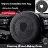 Alcantara Suede Car Styling Steering Wheel Center Label Airbag Cover Sticker Decals Interior For Panamera Cayenne