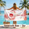 Custom Text Beach Towel, Soft Absorbent Swimming Multi-use TowelAberdeen FC
