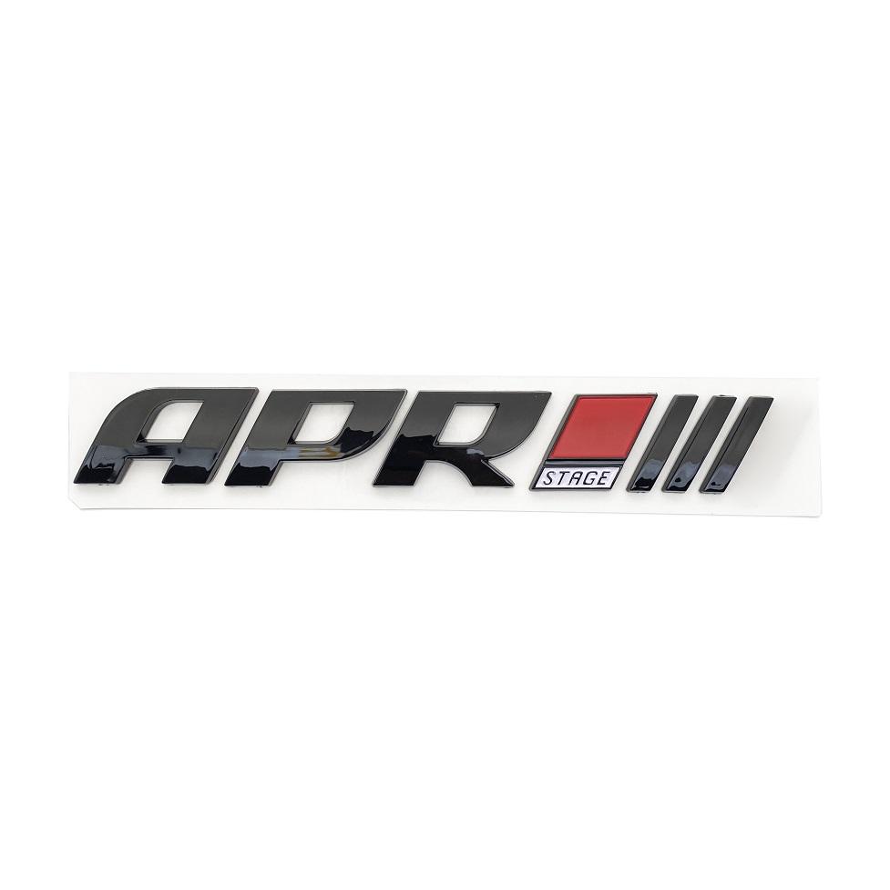3D ABS APR Stage III 3+ Logo Badge Sticker Car Side Fender Rear Trunk Emblem Decal