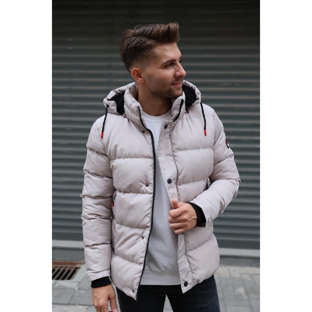 Men's Fur Lined Puffer Coat