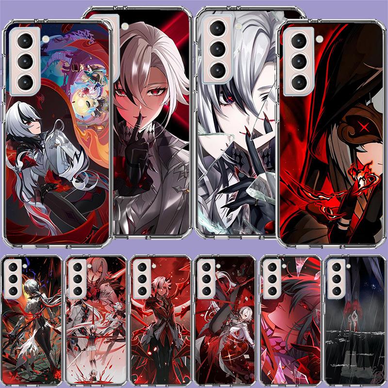 Arlecchino Genshin Impact Clear Phone Cases for Samsung S26 Ultra Galaxy S25 Edge S24 S23 FE S21 Plus S20 S22 S10 Cover Patterne