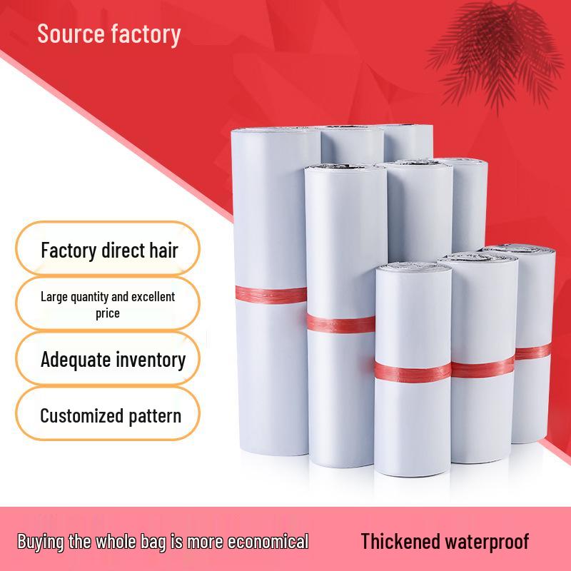 Weiße Große Wasserdichte Selbstklebende E-Commerce-Verpackungsbeutel für Logistik & Grenzüberschreitenden Express