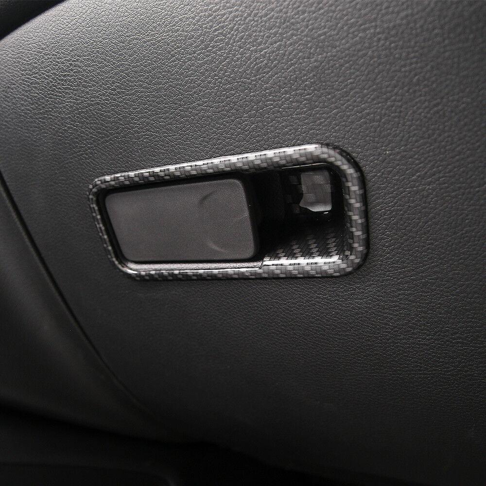 Co-pilot Storage Box Handle Bowl Cover Trim For Jeep Compass 2017+ Carbon Fiber
