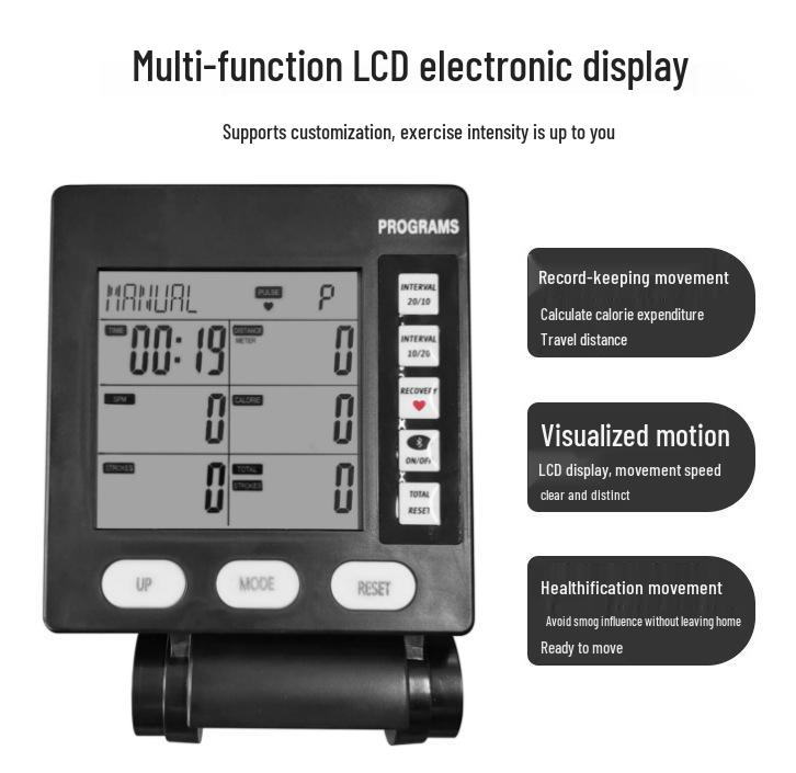 Bluetooth-Enabled Rowing Machine Display Screen with Electronic Counter and Fitness App Integration
