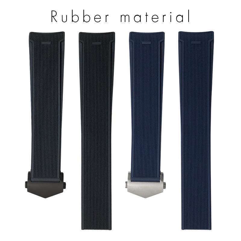 20mm 22mm High Quality Natural Rubber Watchband for TAG Heuer Aquaracer 300 WAY201A WBP5110 Diving Watch Strap Silicone Bracelet
