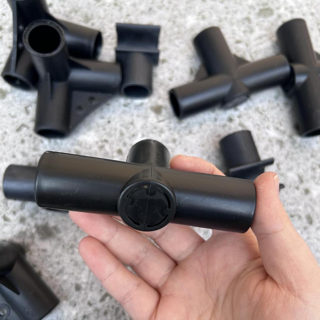 4/6pcs 20mm Gardening Pillar Connector, Greenhouse Frame Connector, Plant Bracket, Garden Tools Essential
