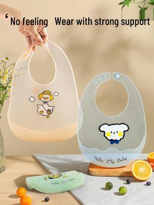 2025 Silicone Baby Bib: Lightweight, Waterproof, and Perfect for Solid Foods and Saliva