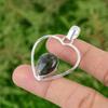 Daughters Day Sale Labradorite Stone Sterling Silver Heart Wife Pendant Jewelry