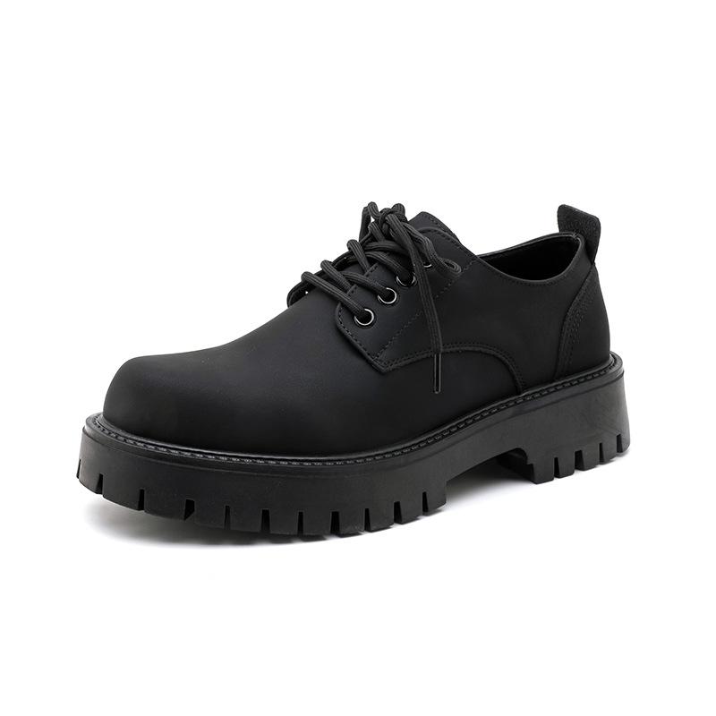 Spring and Summer New British Leather Shoes Casual Shoes Increase Commuting Fashion Trend Paris Platform Derby Shoes 3135-R