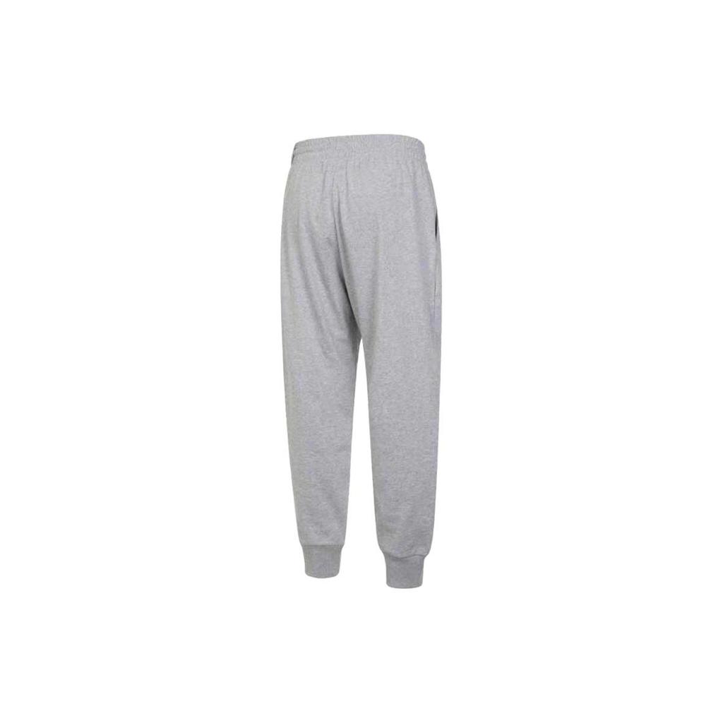 adidas Solid Color Logo Drawstring Joggers Men Bottoms Grey IC9419