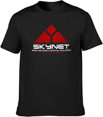 Camisetas para Hombre Detalles Populares Sobre el Logo de Terminator Skynet Negro
