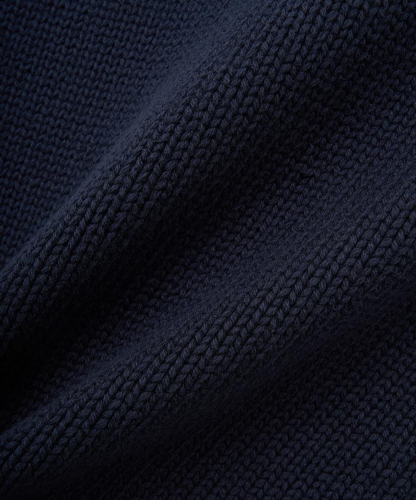 NOIRER Low Gauge Heavy Crop Knit (Navy)