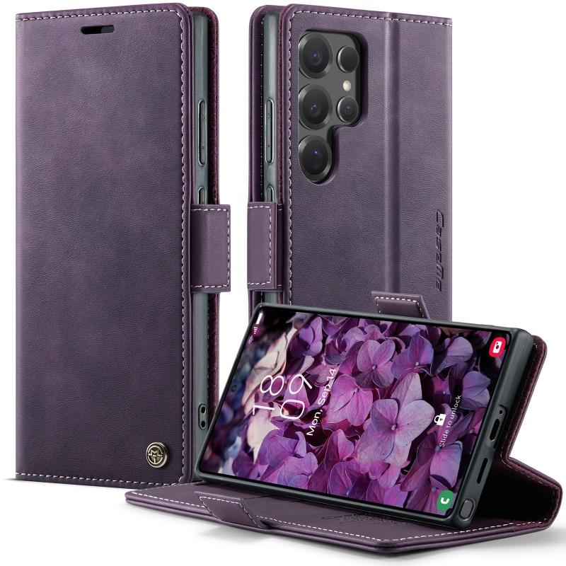 Magnetic Flip Leather Phone Case for Samsung Galaxy S26 Plus S25 Edge S24 FE S23 S22 S21 S20 Note 20 Ultra 5G Wallet Cards Cover